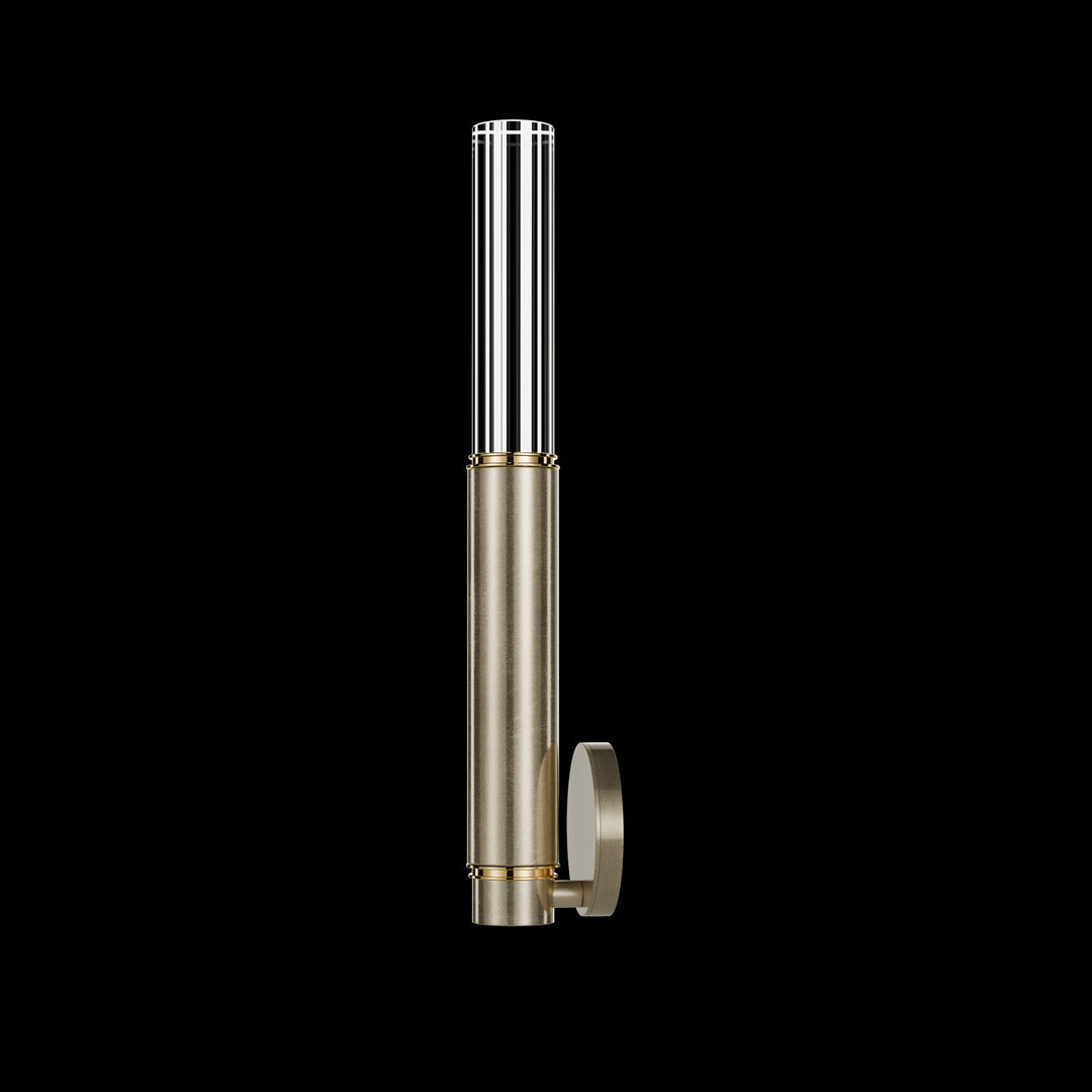 Fine Art Handcrafted Lighting Antonia 21.75"H Sconce in Standard Soft Gold Leaf, Brass, No Parchment/Same as Finish (100021-510)