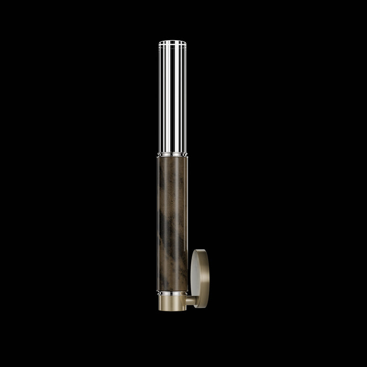 Fine Art Handcrafted Lighting Antonia 21.75"H Sconce in Soft Ombre Bronze, Nickel, Charcoal (100021-621)