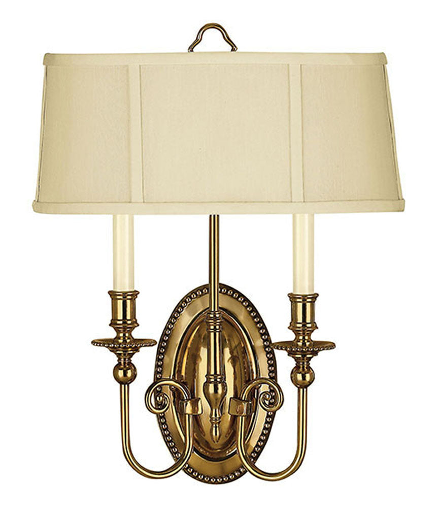 Hinkley Cambridge Sconce Wall Sconces Hinkley Burnished Brass 4.0x14.5x18.0 