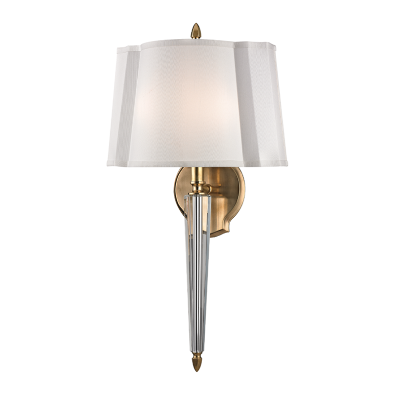 Hudson Valley Lighting Oyster Bay Wall Sconce Wall Sconces Hudson Valley Lighting Aged Brass  