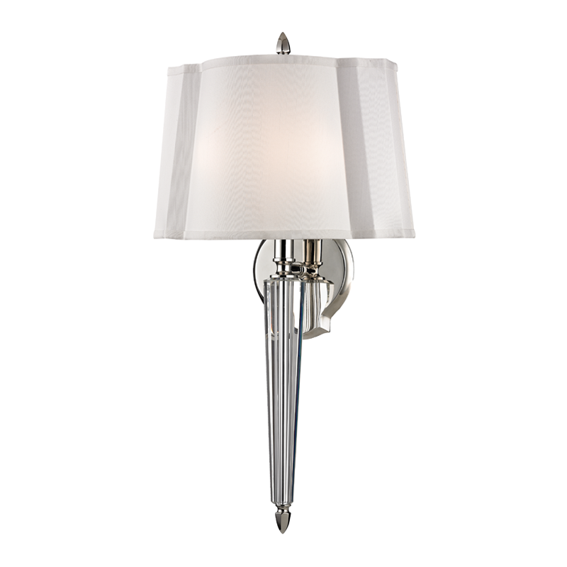 Hudson Valley Lighting Oyster Bay Wall Sconce Wall Sconces Hudson Valley Lighting Polished Nickel  