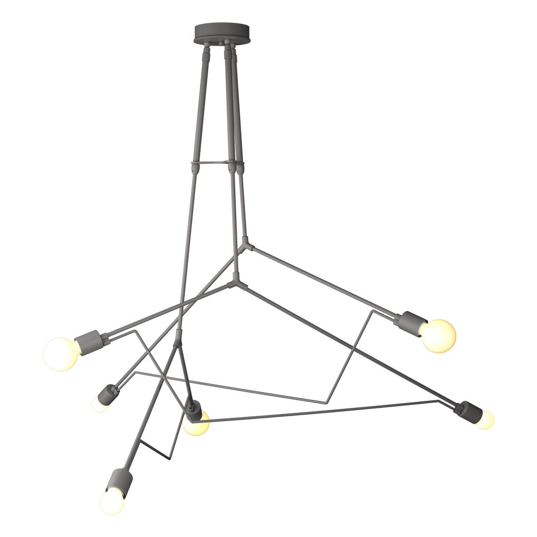 Hubbardton Forge Divergence Outdoor Pendant Outdoor Hanging Lights Hubbardton Forge Coastal Burnished Steel  