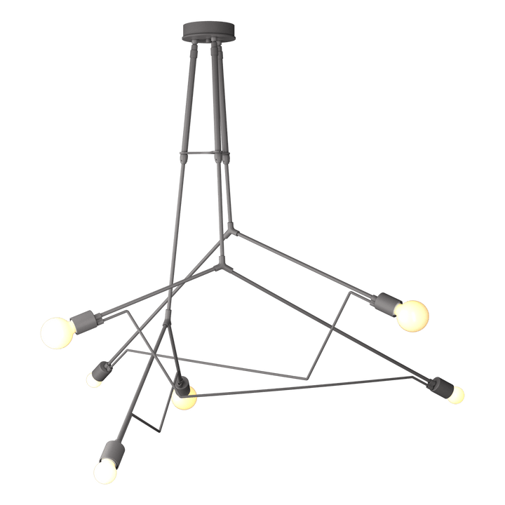 Hubbardton Forge Divergence Outdoor Pendant Outdoor Hanging Lights Hubbardton Forge Coastal Burnished Steel  