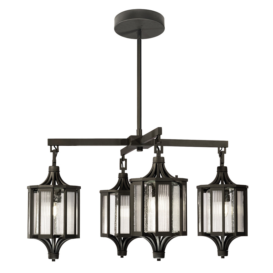 Fine Art Handcrafted Lighting Bristol 31"W Outdoor Pendant in Hand-Rubbed Black Iron (899182ST)