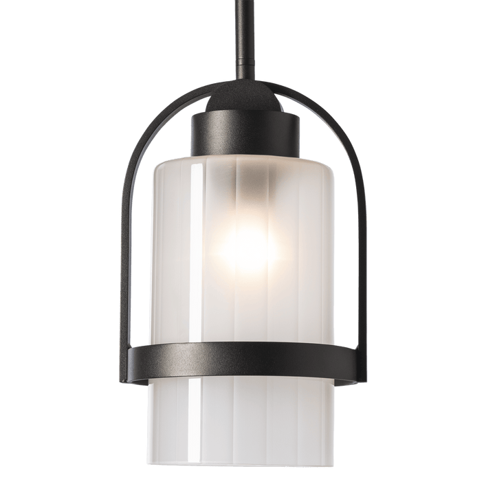 Hubbardton Forge Alcove Outdoor Pendant Outdoor Hanging Lights Hubbardton Forge Coastal Oil Rubbed Bronze Frosted Glass (FD) 