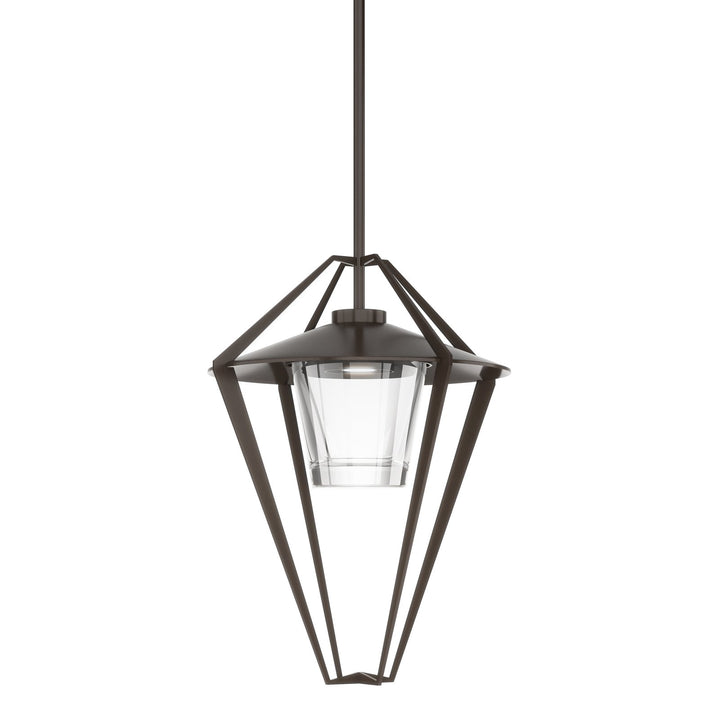 Hubbardton Forge Stellar Large Outdoor Pendant/Semi-Flush Outdoor Hanging Lights Hubbardton Forge Coastal Bronze Clear Glass (ZM) 