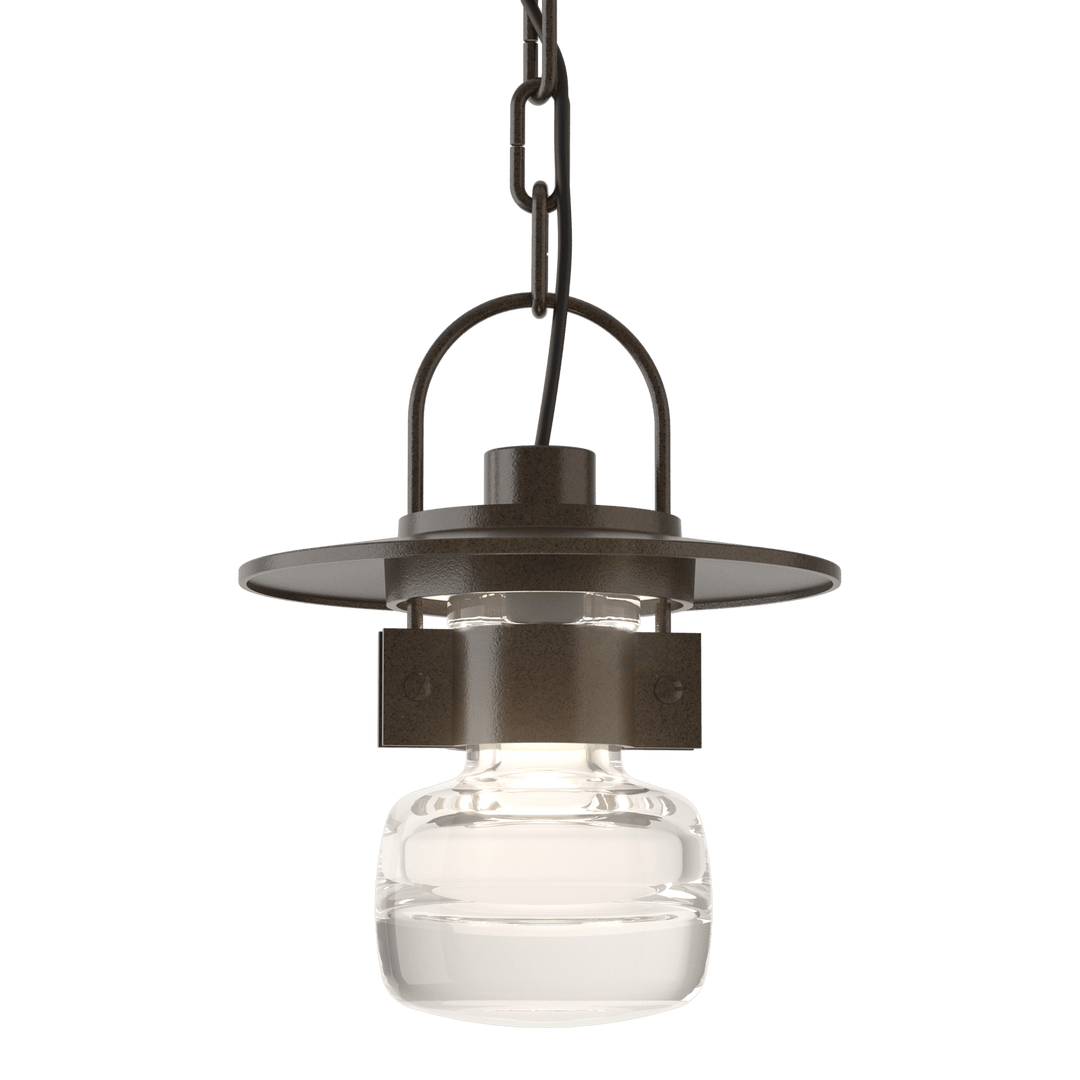 Hubbardton Forge Mason Outdoor Ceiling Fixture Outdoor Wall Lights Hubbardton Forge Coastal Oil Rubbed Bronze Clear Glass (ZM) 