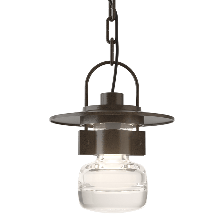 Hubbardton Forge Mason Outdoor Ceiling Fixture Outdoor Wall Lights Hubbardton Forge Coastal Oil Rubbed Bronze Clear Glass (ZM) 