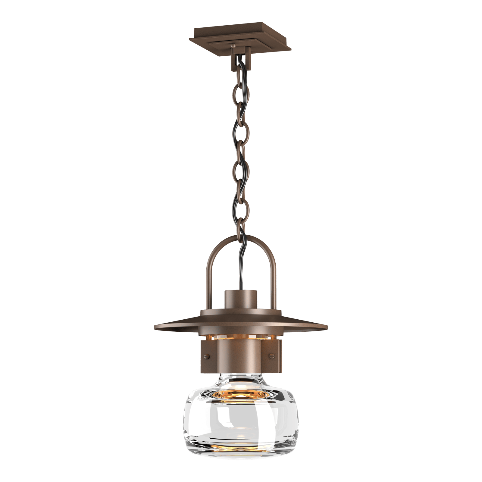 Hubbardton Forge Mason Large Outdoor Ceiling Fixture Outdoor l Wall Hubbardton Forge Coastal Bronze Clear Glass (ZM) 