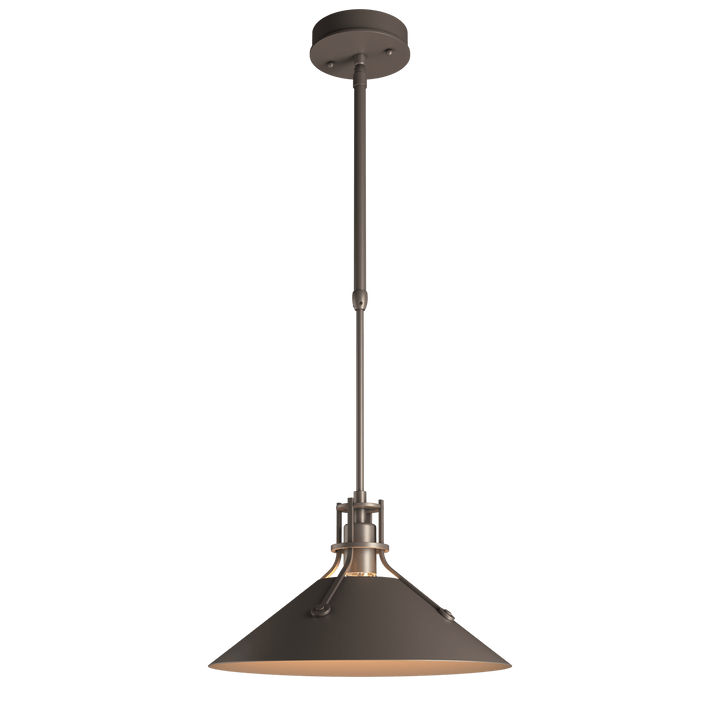 Hubbardton Forge Henry Outdoor Pendant Medium Outdoor Hanging Lights Hubbardton Forge Coastal Dark Smoke  