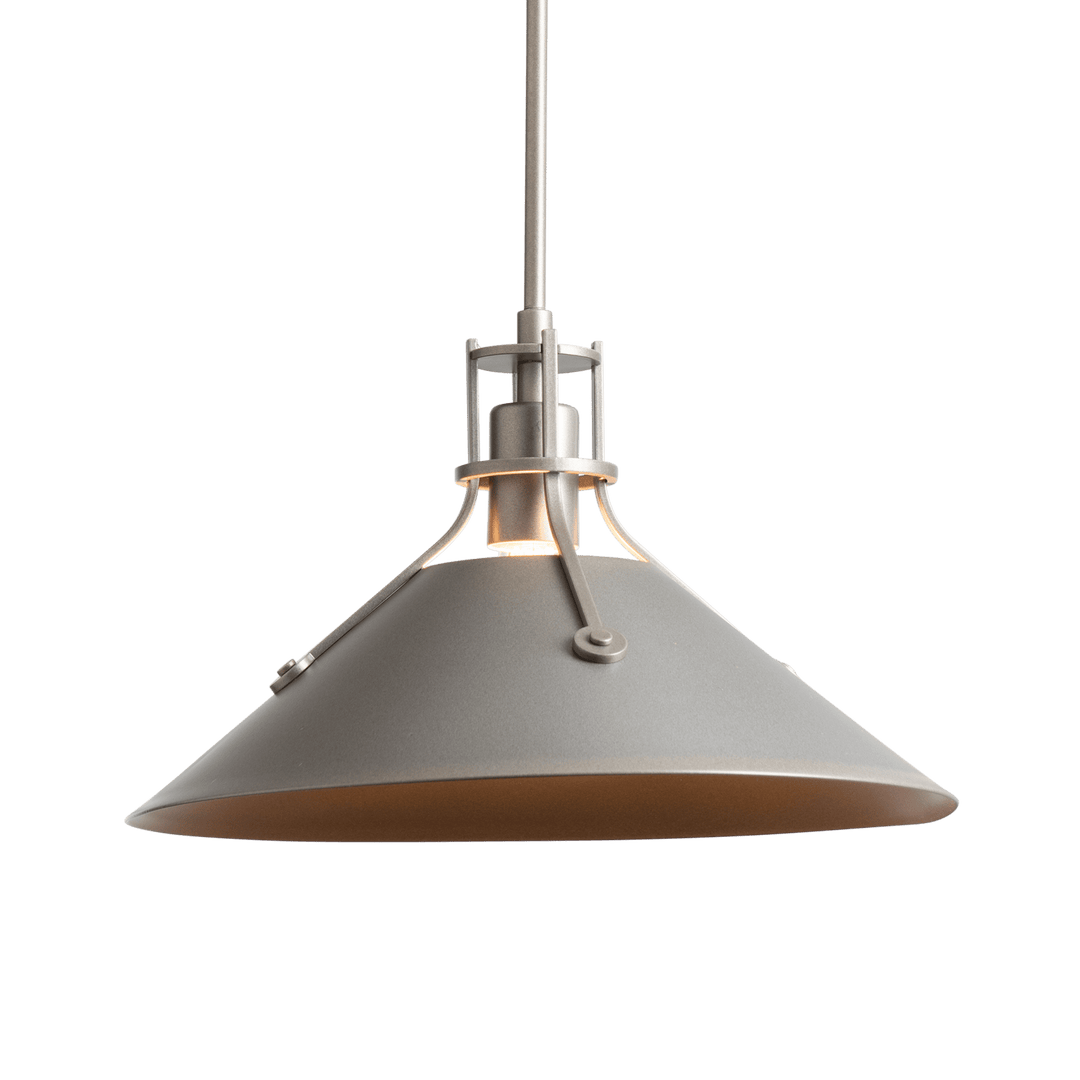 Hubbardton Forge Henry Outdoor Pendant Medium Outdoor Hanging Lights Hubbardton Forge Coastal Burnished Steel  