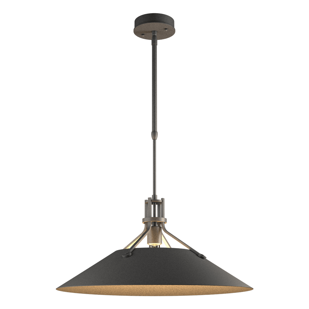 Hubbardton Forge Henry Outdoor Pendant Outdoor Hanging Lights Hubbardton Forge Coastal Natural Iron  