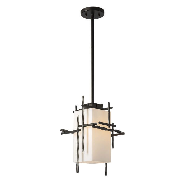 Hubbardton Forge Tura Outdoor Pendant Outdoor Hanging Lights Hubbardton Forge Coastal Oil Rubbed Bronze Opal Glass (GG) 