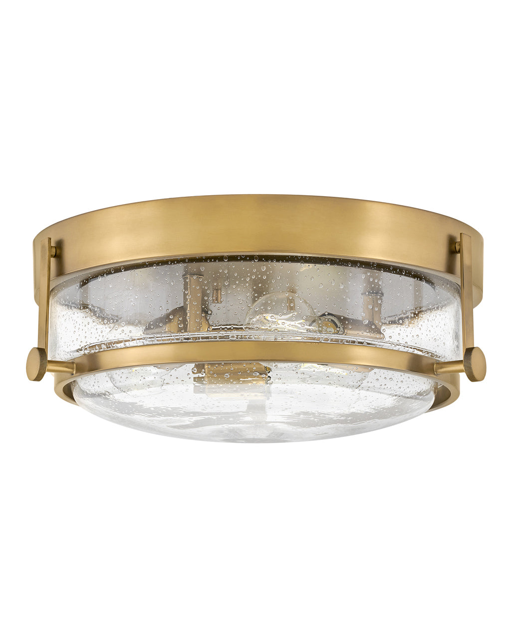 Hinkley Harper Flush Mount Ceiling Flush Mounts Hinkley Heritage Brass with Clear Seedy glass 15.75x15.75x6.25 