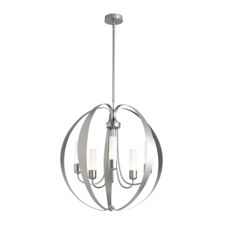 Hubbardton Forge Pomme Outdoor Pendant Outdoor Hanging Lights Hubbardton Forge Coastal Burnished Steel Opal Glass (GG) 