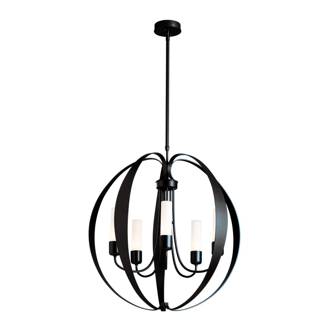 Hubbardton Forge Pomme Outdoor Pendant Outdoor Hanging Lights Hubbardton Forge Coastal Black Opal Glass (GG) 