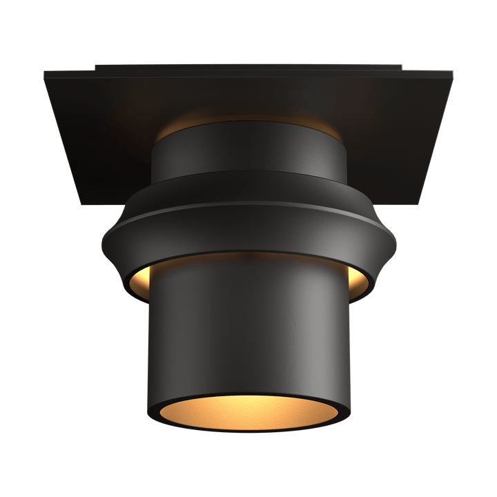 Hubbardton Forge Twilight Small Dark Sky Friendly Outdoor Semi-Flush Outdoor Wall Lights Hubbardton Forge Coastal Oil Rubbed Bronze