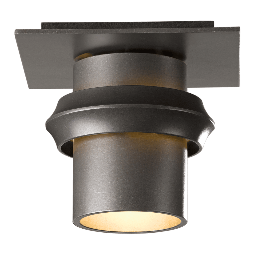 Hubbardton Forge Twilight Small Dark Sky Friendly Outdoor Semi-Flush Outdoor Wall Lights Hubbardton Forge Coastal Dark Smoke