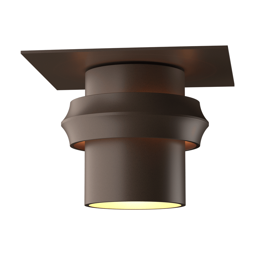 Hubbardton Forge Twilight Dark Sky Friendly Outdoor Semi-Flush Outdoor Wall Lights Hubbardton Forge Coastal Bronze