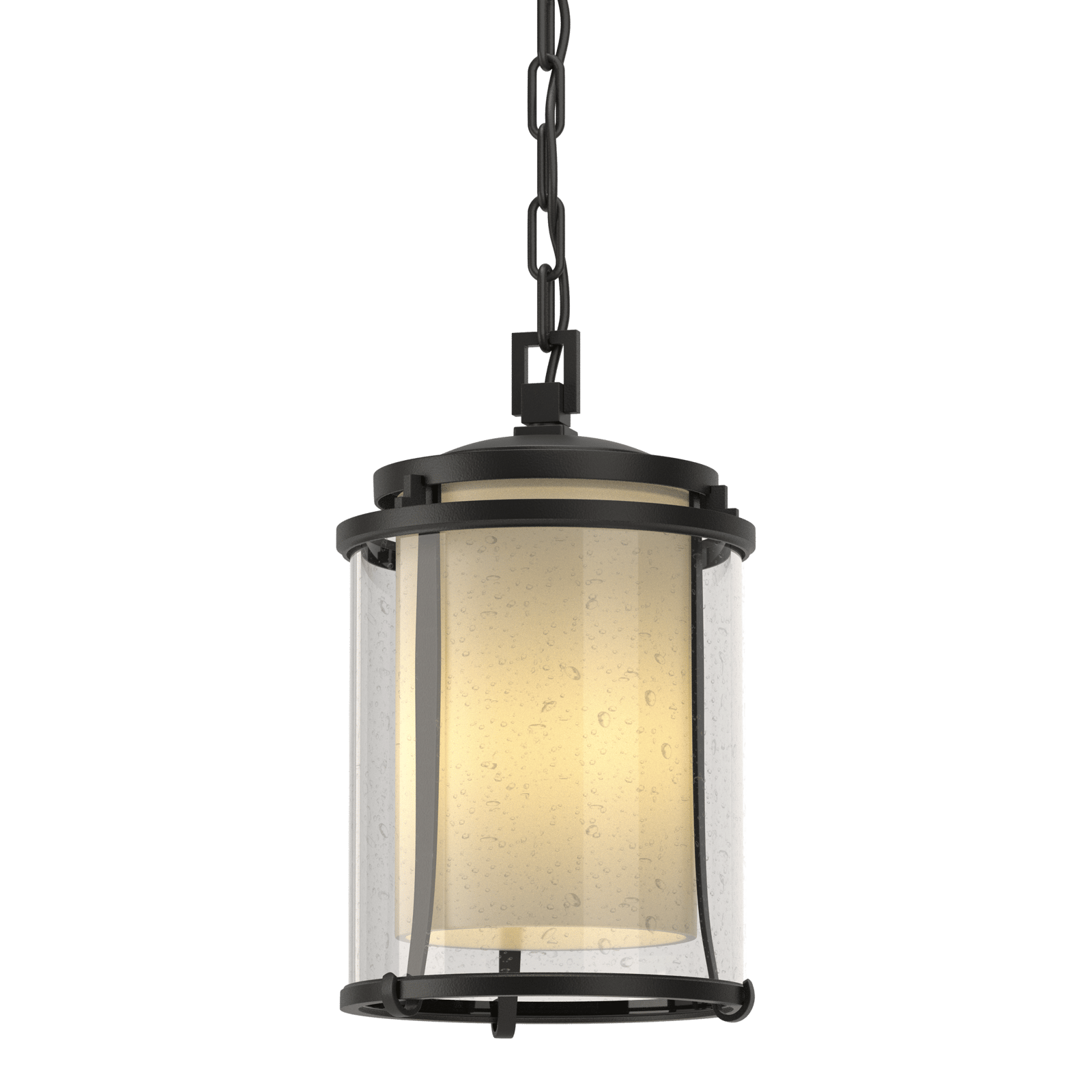 Hubbardton Forge Meridian Outdoor Ceiling Fixture Outdoor l Wall Hubbardton Forge Coastal Black Seeded Glass with Opal Diffuser (ZS) 