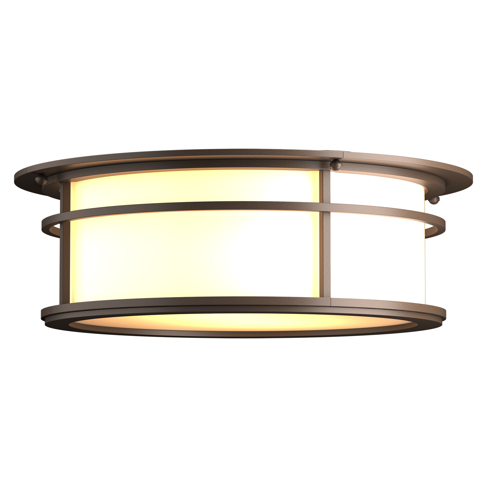 Hubbardton Forge Province Outdoor Flush Mount Outdoor l Wall Hubbardton Forge Coastal Bronze Opal Glass (GG) 