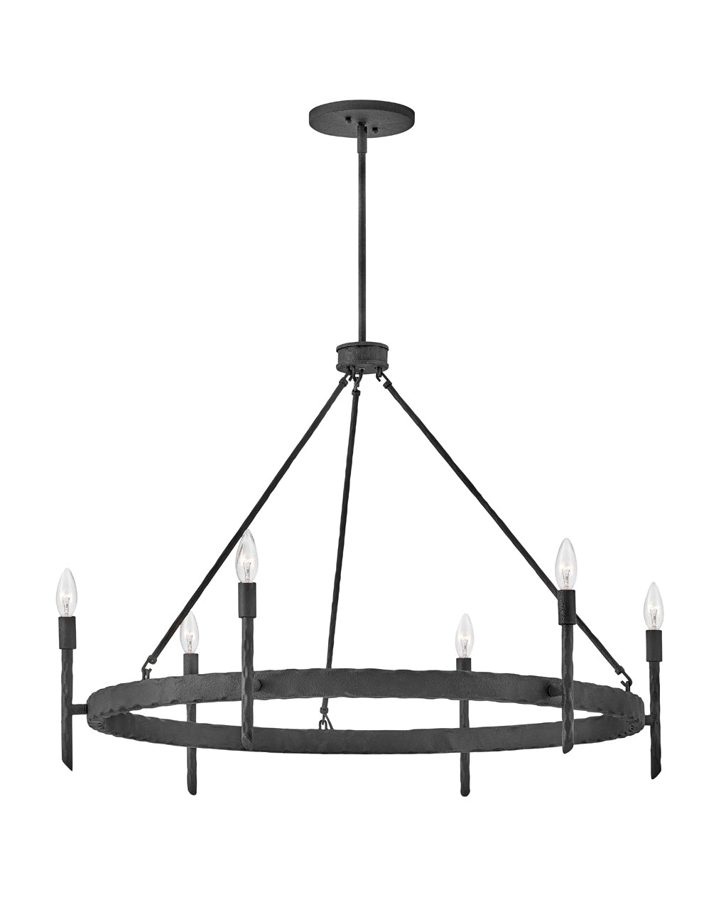 Hinkley Tress Chandelier Chandeliers Hinkley Forged Iron 36.25x36.25x26.0 