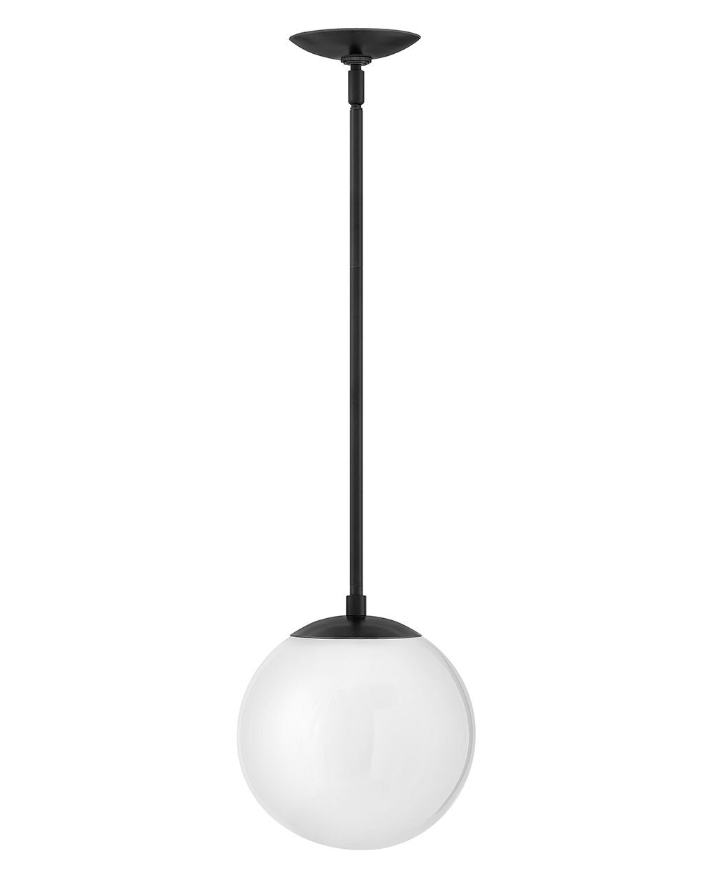 Hinkley Warby Pendant Pendant Hinkley Black with White glass 9.5x9.5x10.75 
