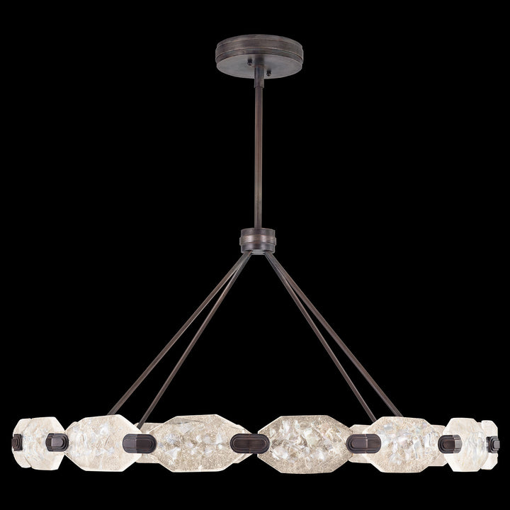 Fine Art Handcrafted Lighting Allison Paladino 48.5"W Round Pendant in Standard Bronze (873140-3ST)