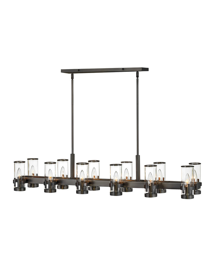 Hinkley Reeve Chandelier Chandeliers Hinkley Black Oxide 10.5x46.0x9.0