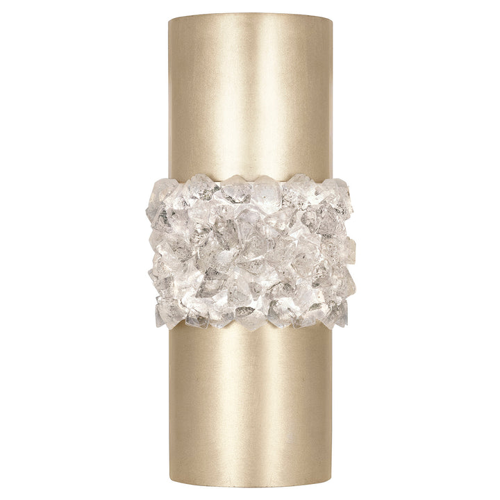 Fine Art Handcrafted Lighting Arctic Halo 14"H Sconce in Standard Soft Gold Leaf (876650-1ST)