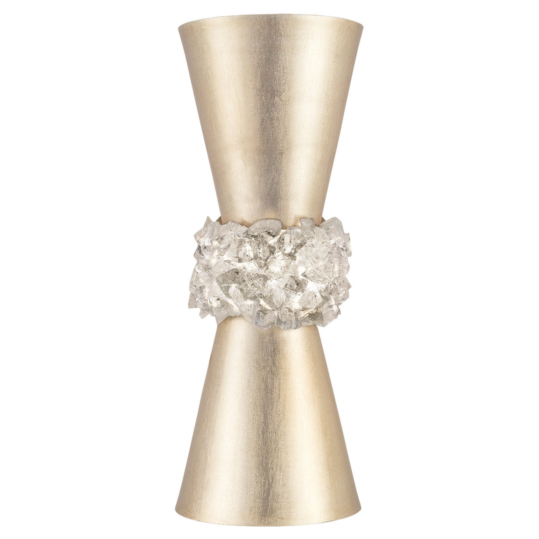 Fine Art Handcrafted Lighting Arctic Halo 14.5"H Sconce in Standard Soft Gold Leaf (876750-1ST)