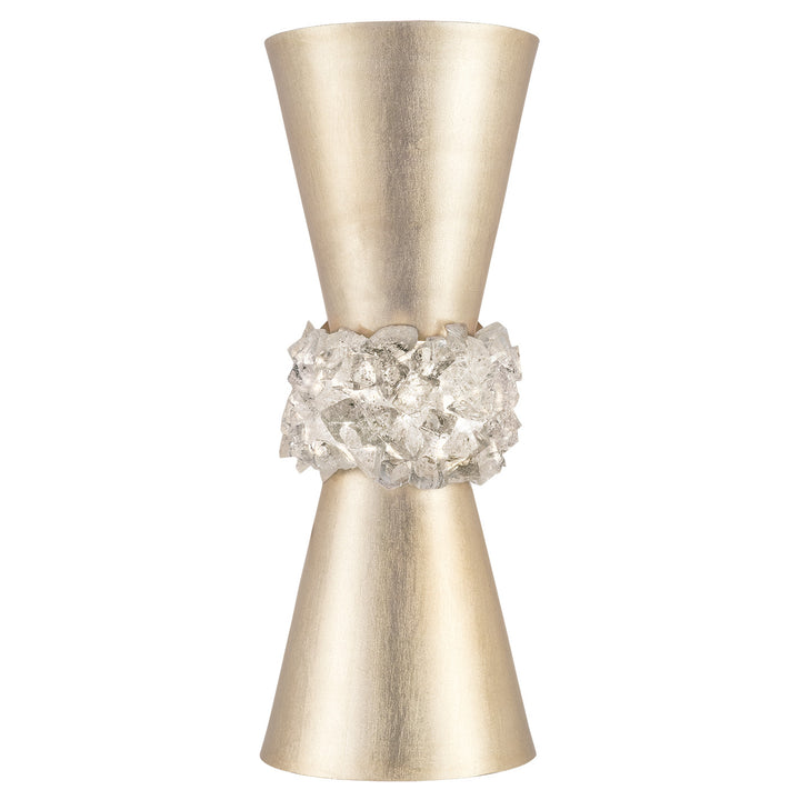Fine Art Handcrafted Lighting Arctic Halo 14.5"H Sconce in Standard Soft Gold Leaf (876750-1ST)