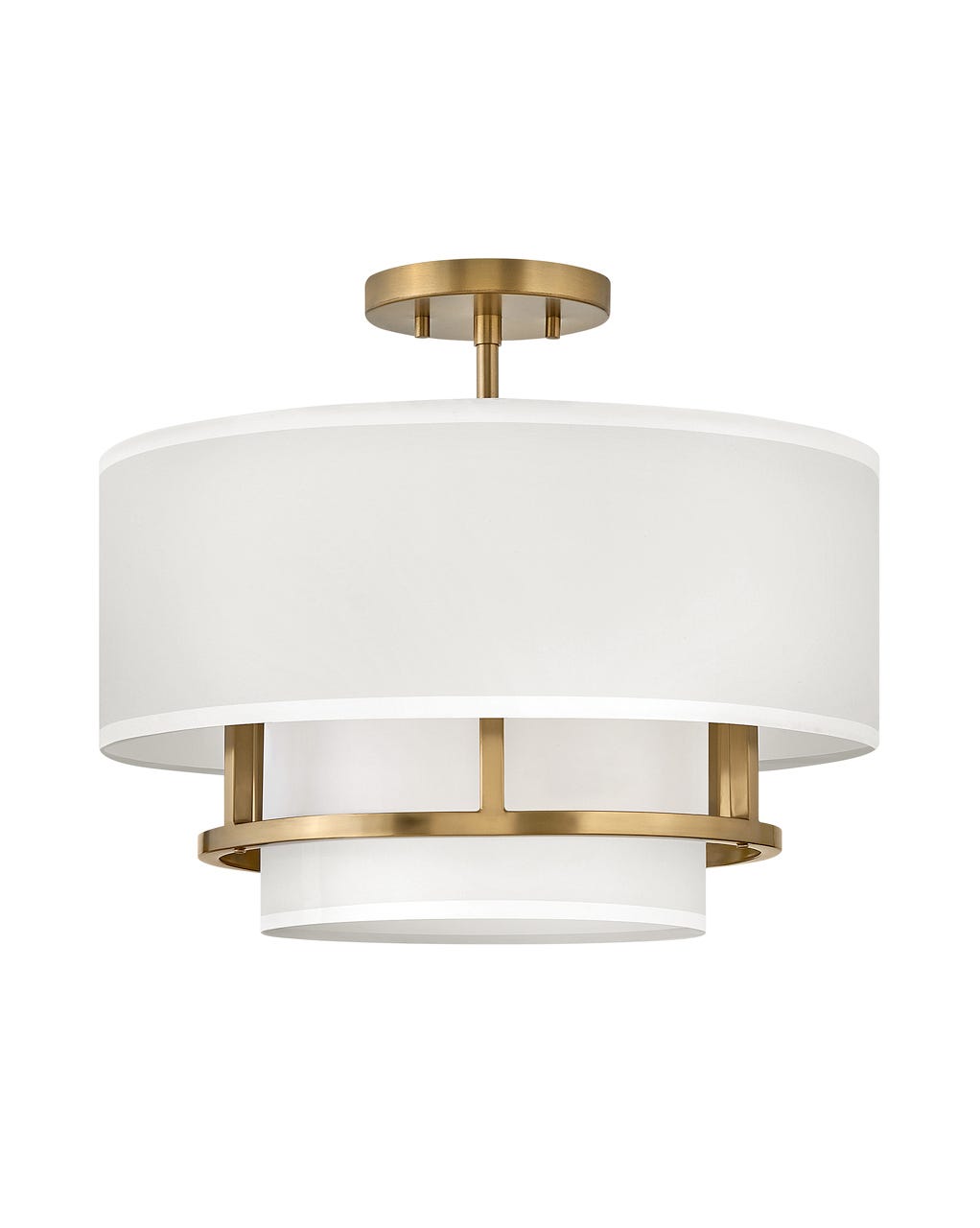 Hinkley Graham Semi-Flush Mount Ceiling Semi Flush Mounts Hinkley Lacquered Brass 16.0x16.0x13.75 