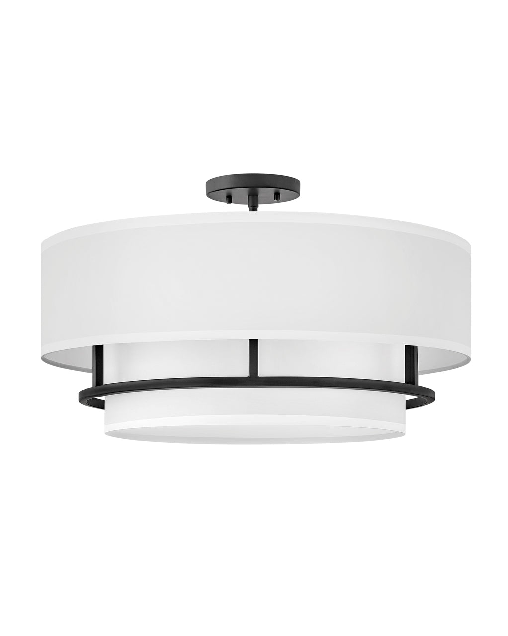 Hinkley Graham Semi-Flush Mount Ceiling Semi Flush Mounts Hinkley Black 23.0x23.0x13.75 