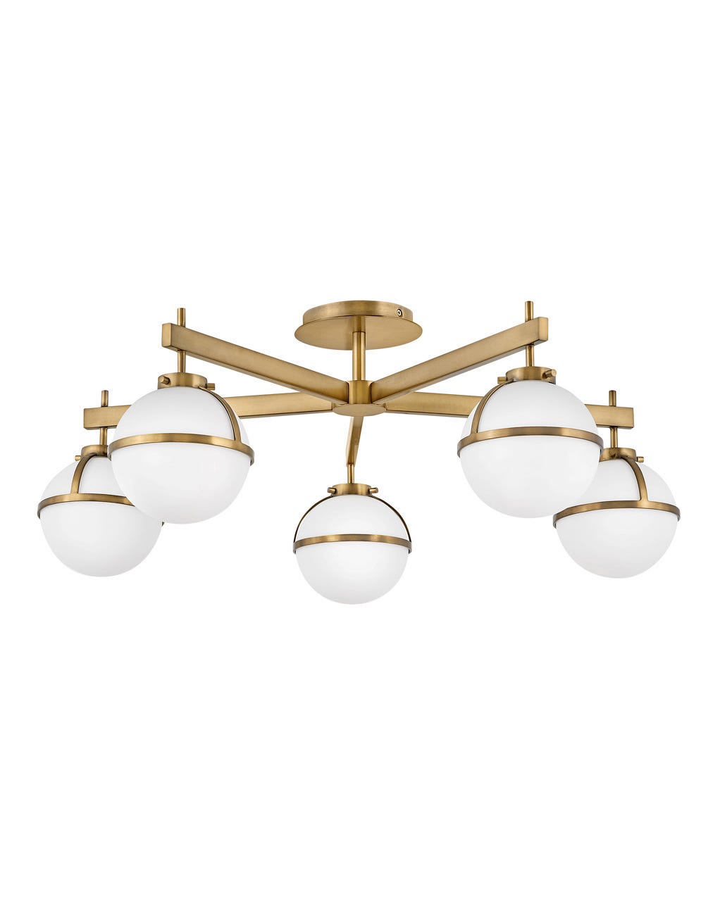 Hinkley Hollis Semi-Flush Mount Ceiling Semi Flush Mounts Hinkley Heritage Brass 32.0x32.0x12.0 