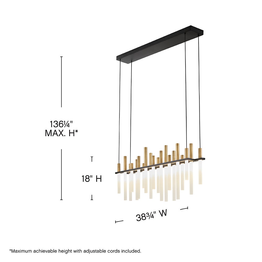Fredrick Ramond Echo Linear Chandelier