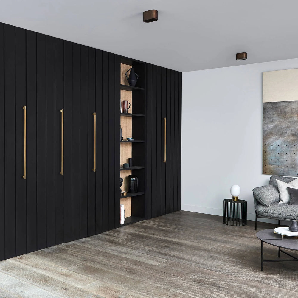 Buster + Punch Single Sided Closet Bar 29.9" | Cross Knurl Design