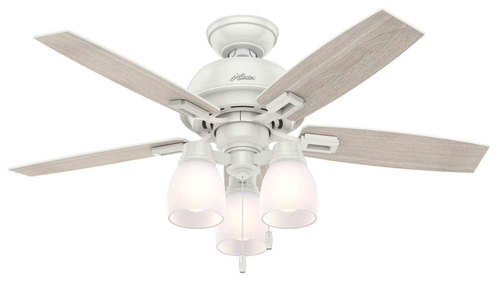 Hunter 44 inch Donegan Ceiling Fan with LED Light Kit and Pull Chain Indoor Ceiling Fans Hunter   