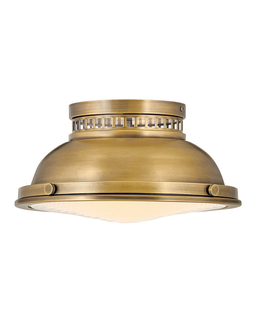 Hinkley Emery Flush Mount Ceiling Flush Mounts Hinkley Heritage Brass 12.75x12.75x6.75 