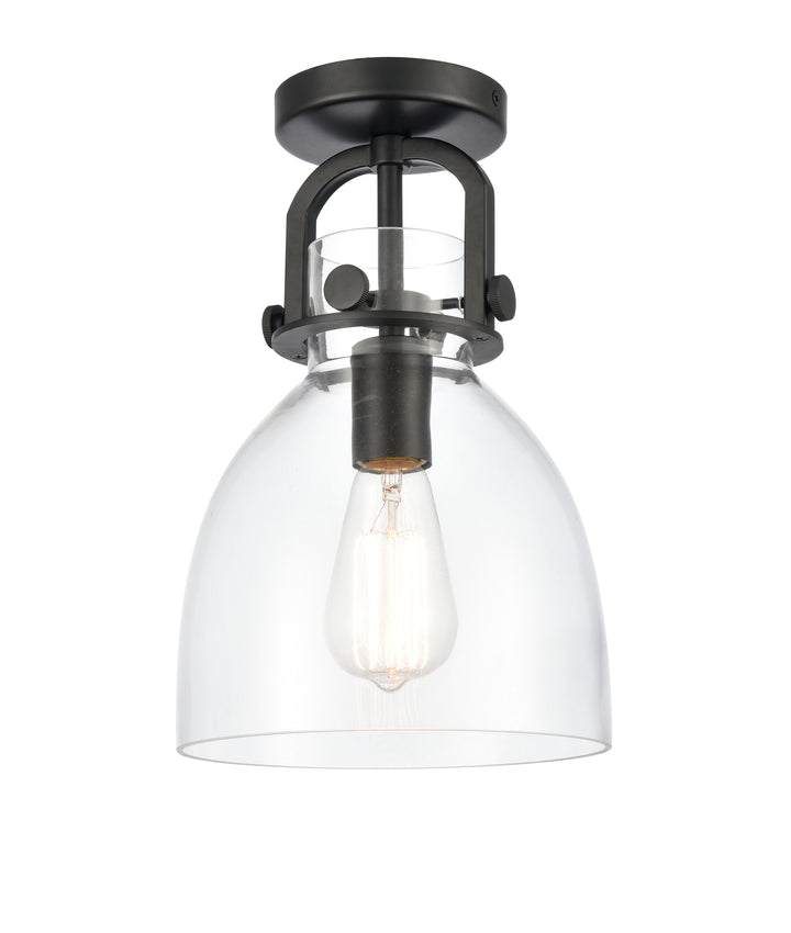 Innovations Lighting Newton Bell 8" Flush Mount - Matte Black