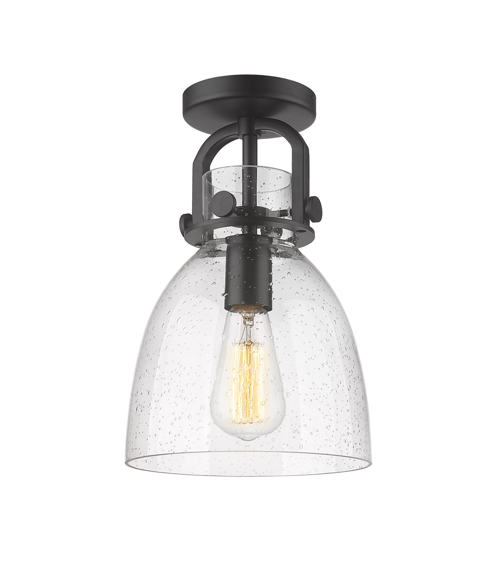 Innovations Lighting Newton Bell 8" Flush Mount - Matte Black