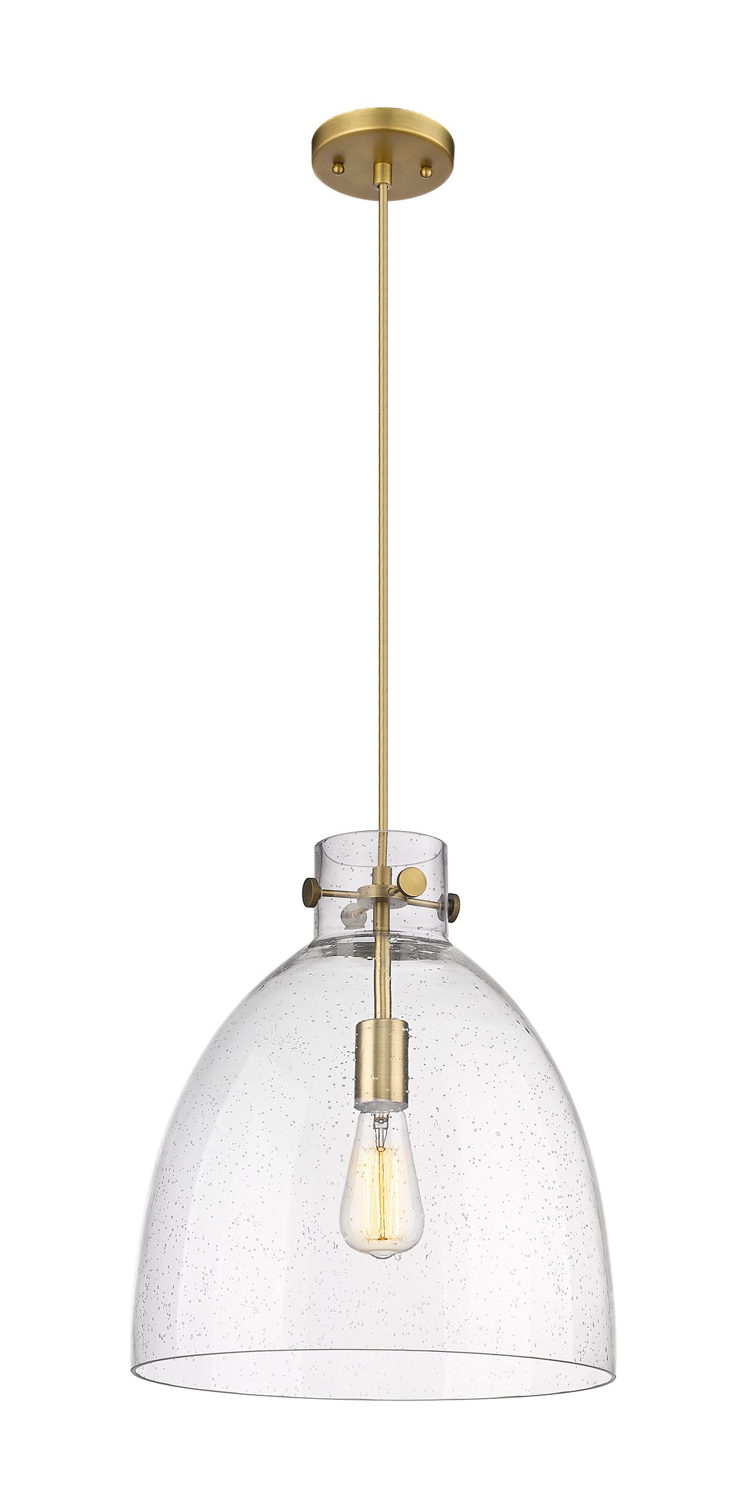 Innovations Lighting Newton Bell 14" Pendant - Brushed Brass Pendants Innovations Lighting   