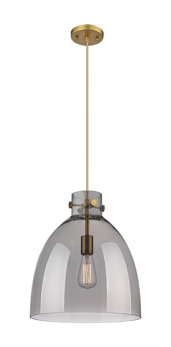 Innovations Lighting Newton Bell 14" Pendant - Brushed Brass Pendants Innovations Lighting   