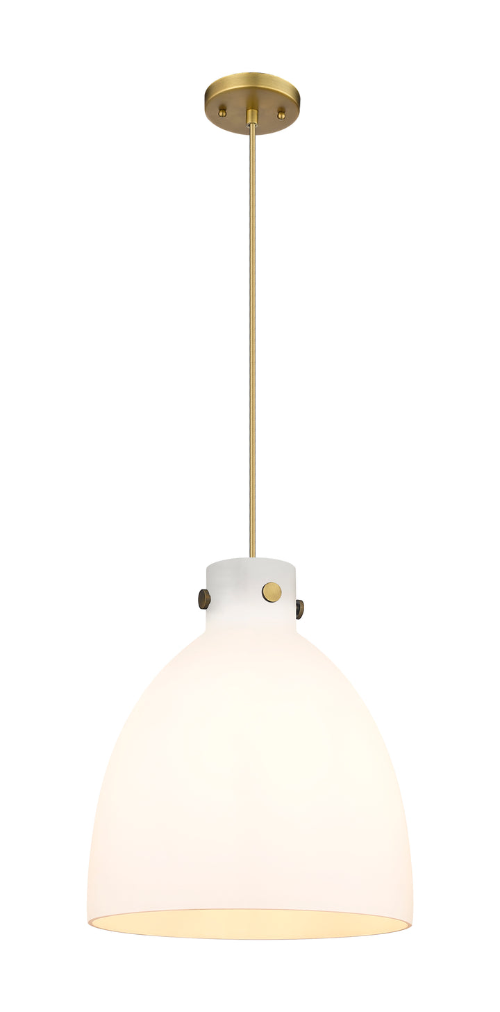 Innovations Lighting Newton Bell 14" Pendant - Brushed Brass Pendants Innovations Lighting   