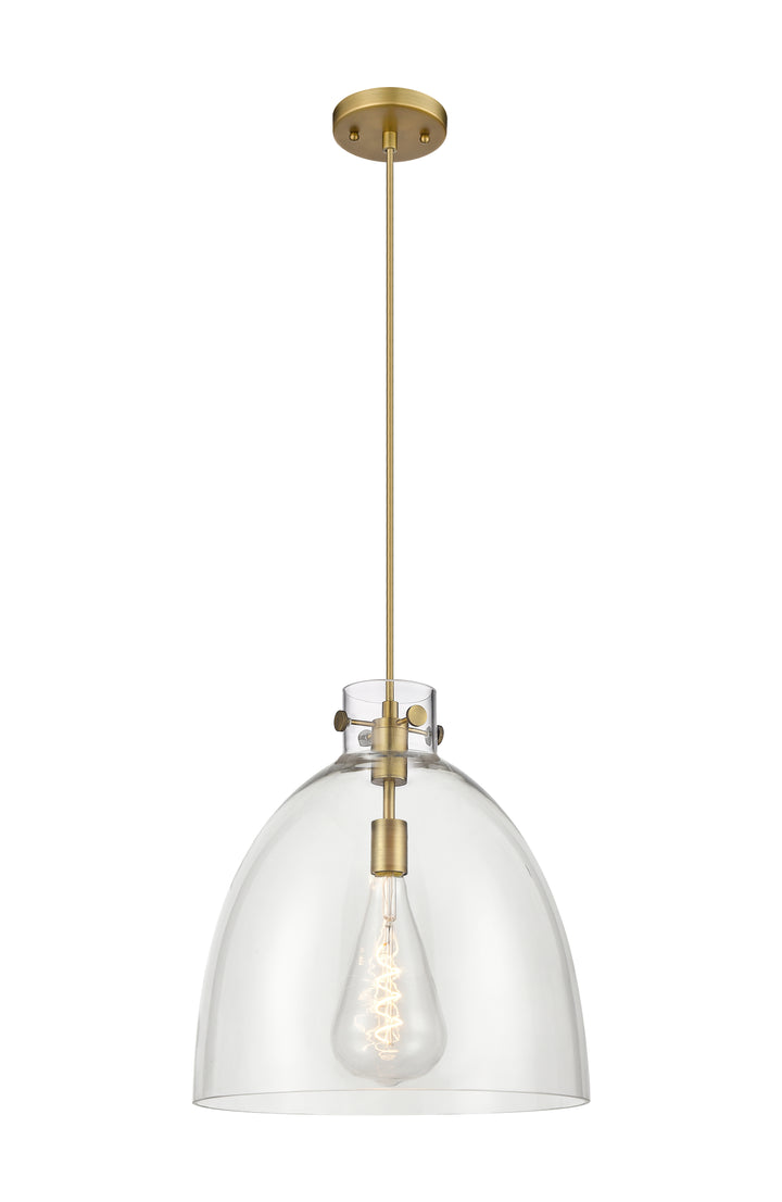 Innovations Lighting Newton Bell 16" Pendant - Brushed Brass Pendants Innovations Lighting   