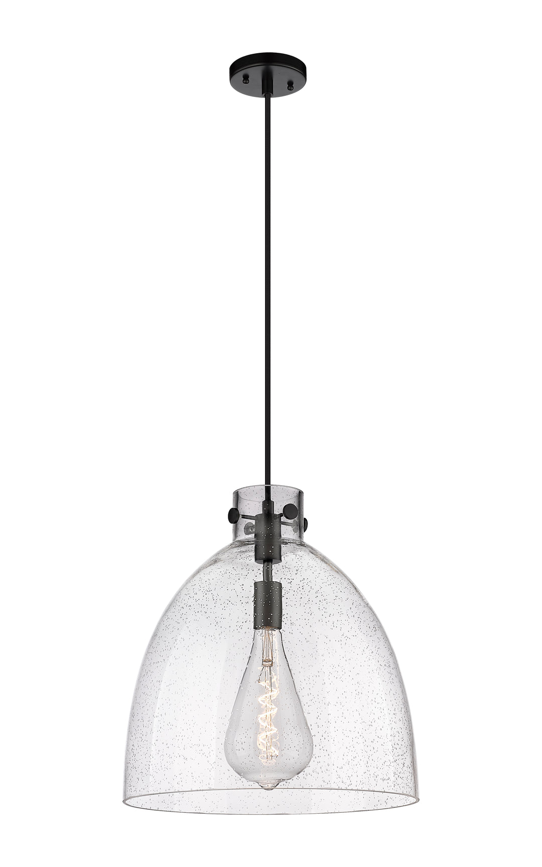 Innovations Lighting Newton Bell 16" Pendant - Matte Black Pendants Innovations Lighting   