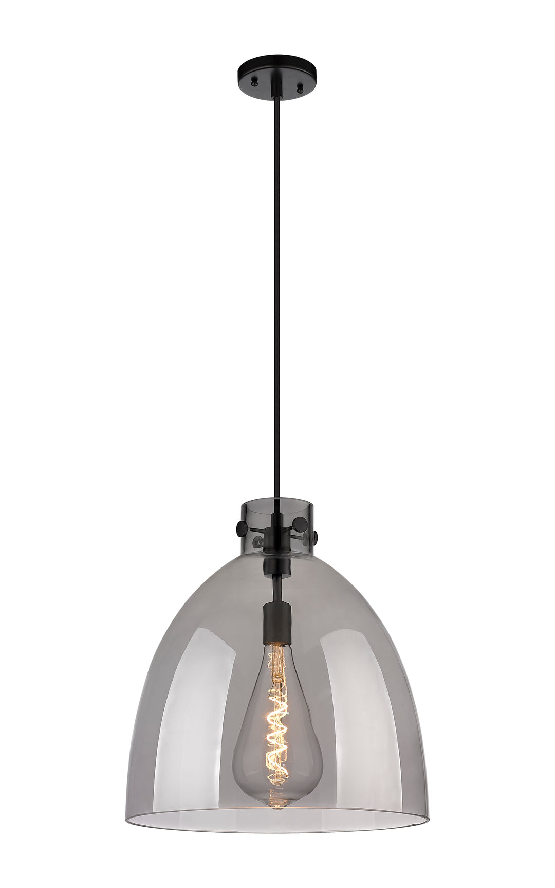 Innovations Lighting Newton Bell 16" Pendant - Matte Black Pendants Innovations Lighting   