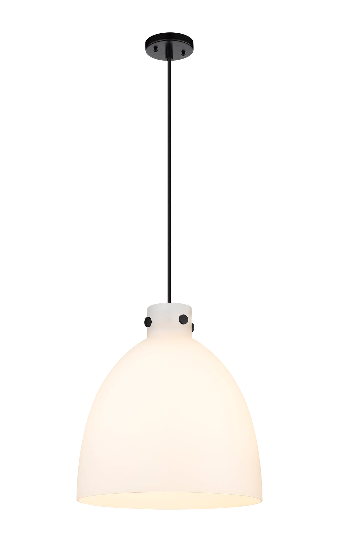 Innovations Lighting Newton Bell 16" Pendant - Matte Black Pendants Innovations Lighting   