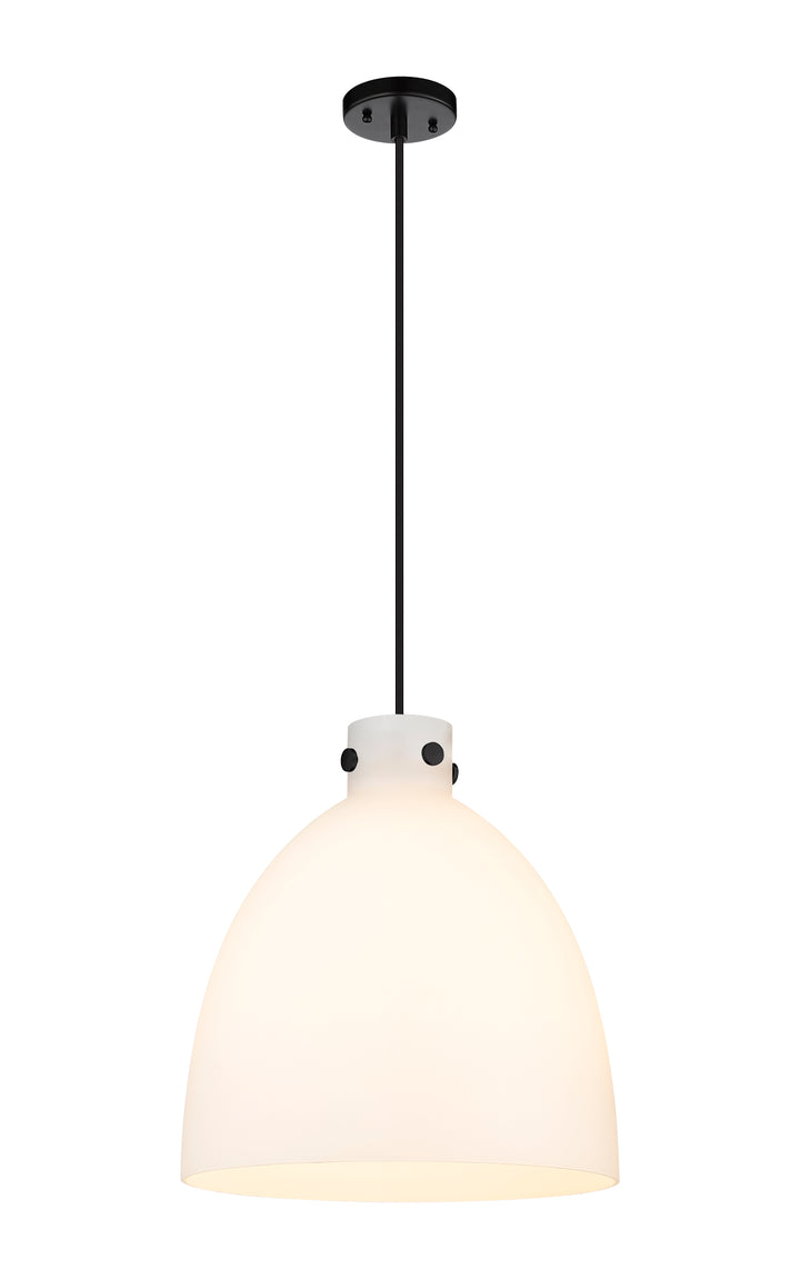 Innovations Lighting Newton Bell 16" Pendant - Matte Black Pendants Innovations Lighting   