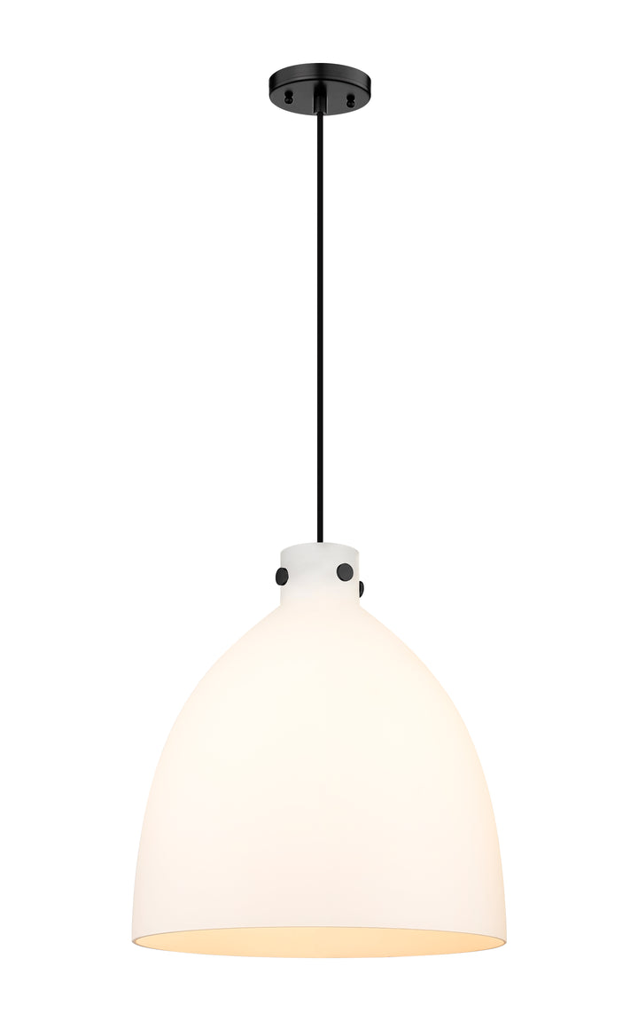 Innovations Lighting Newton Bell 18" Pendant - Matte Black Pendants Innovations Lighting   